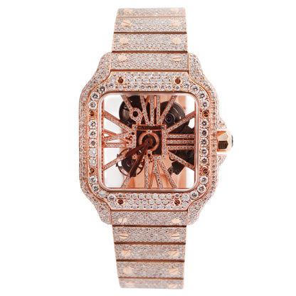 Cartier Santos 39.8mm Skeleton Dial Watch Ref# WHSA0016 - Happy Jewelers Fine Jewelry Lifetime Warranty