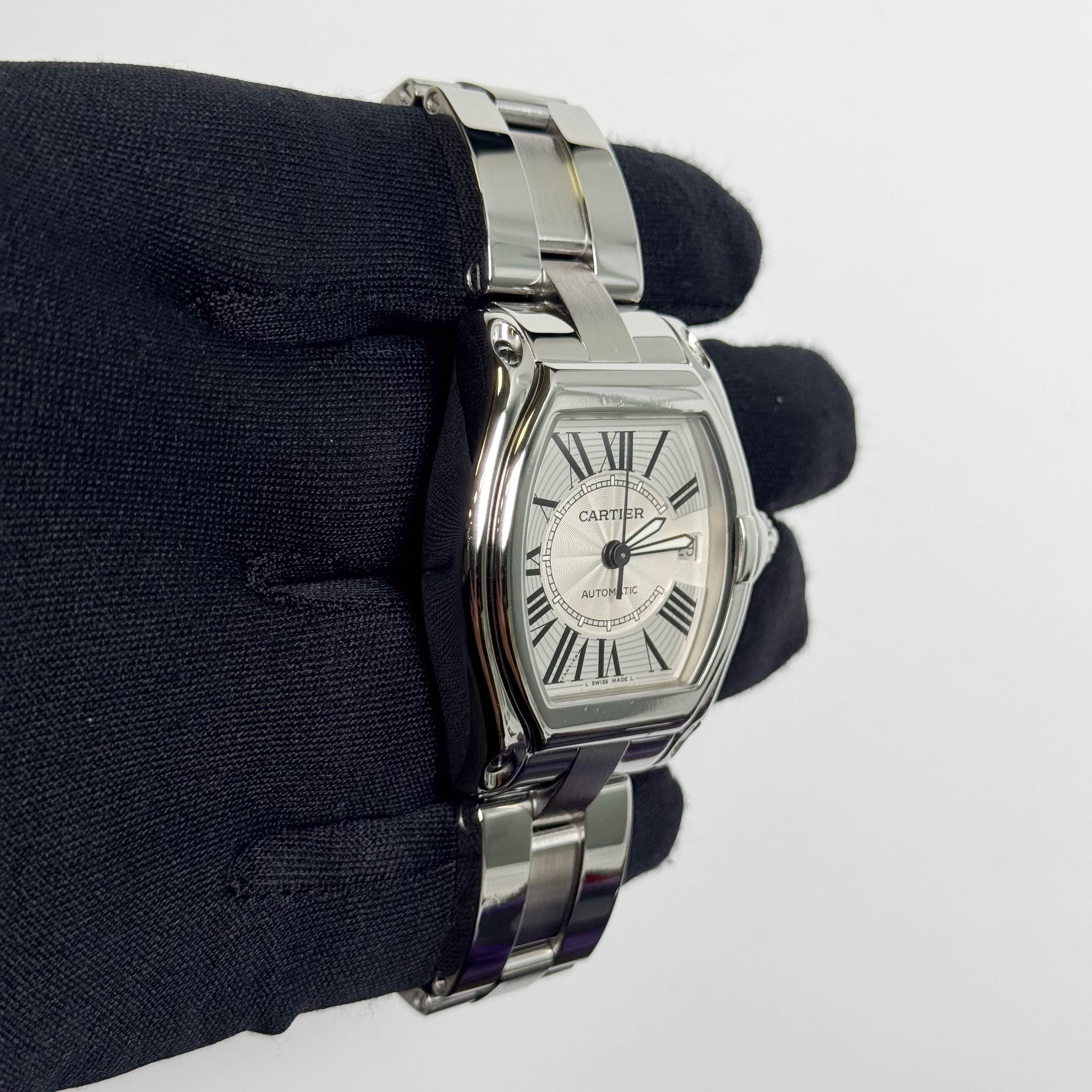 Cartier Roadster 35mm Silver Dial Watch Ref# W62025V3 - Happy Jewelers Fine Jewelry Lifetime Warranty