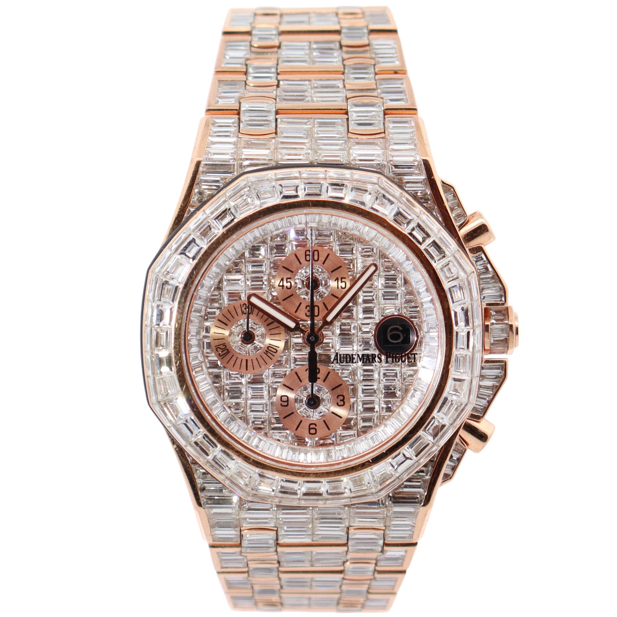Audemars Piguet Royal Oak 42mm Pave Dial Watch Ref# 25940OR - Happy Jewelers Fine Jewelry Lifetime Warranty