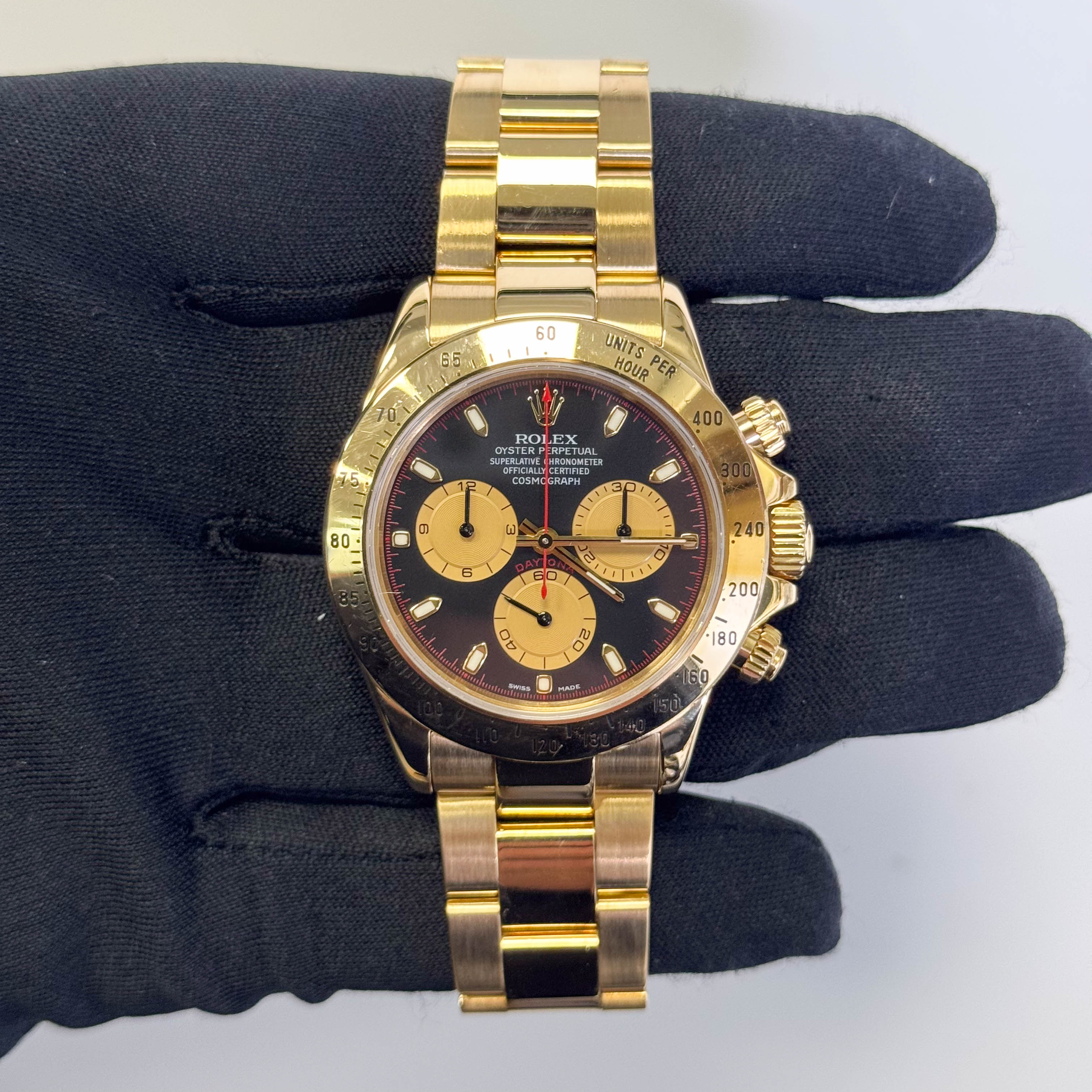 Rolex Daytona 40mm Champagne Dial Watch Ref# 116528 - Happy Jewelers Fine Jewelry Lifetime Warranty