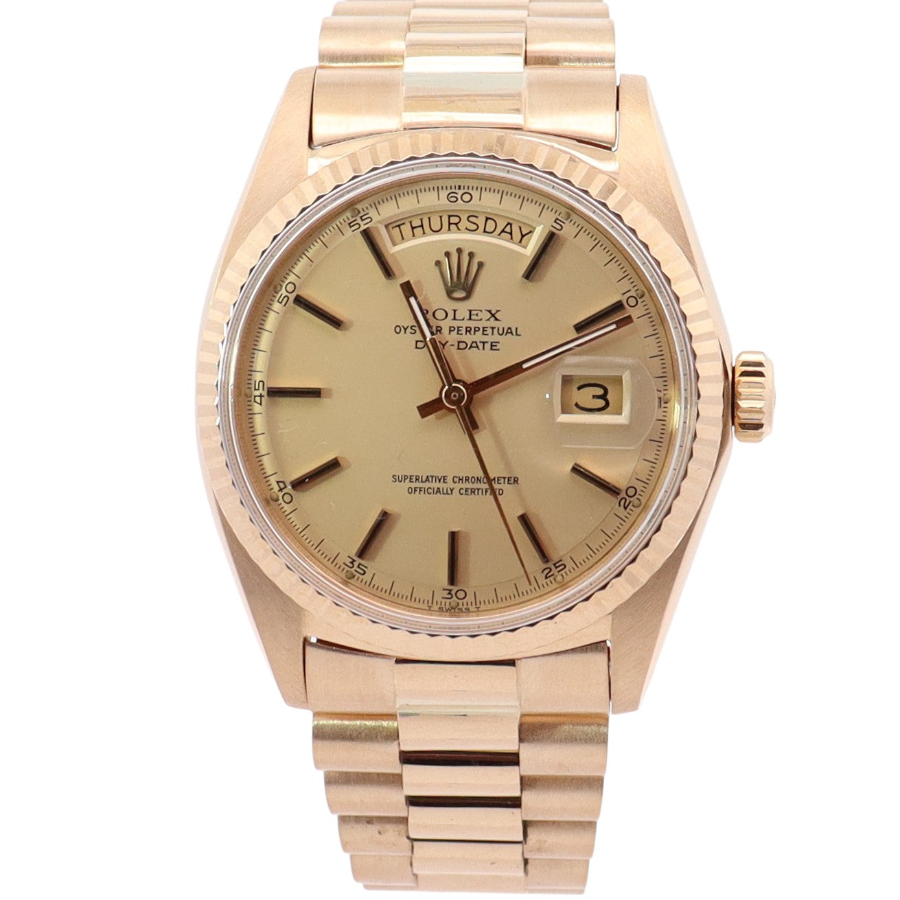Rolex Day-Date 36mm Yellow Dial Watch Ref# 1803 - Happy Jewelers Fine Jewelry Lifetime Warranty