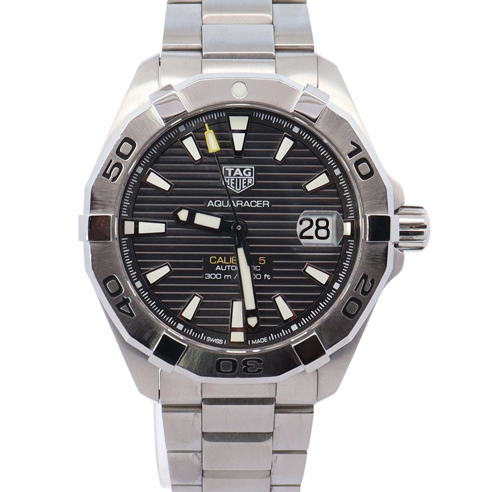 Tag Heuer Aquaracer 41mm Grey Dial Watch Ref# WBD2113