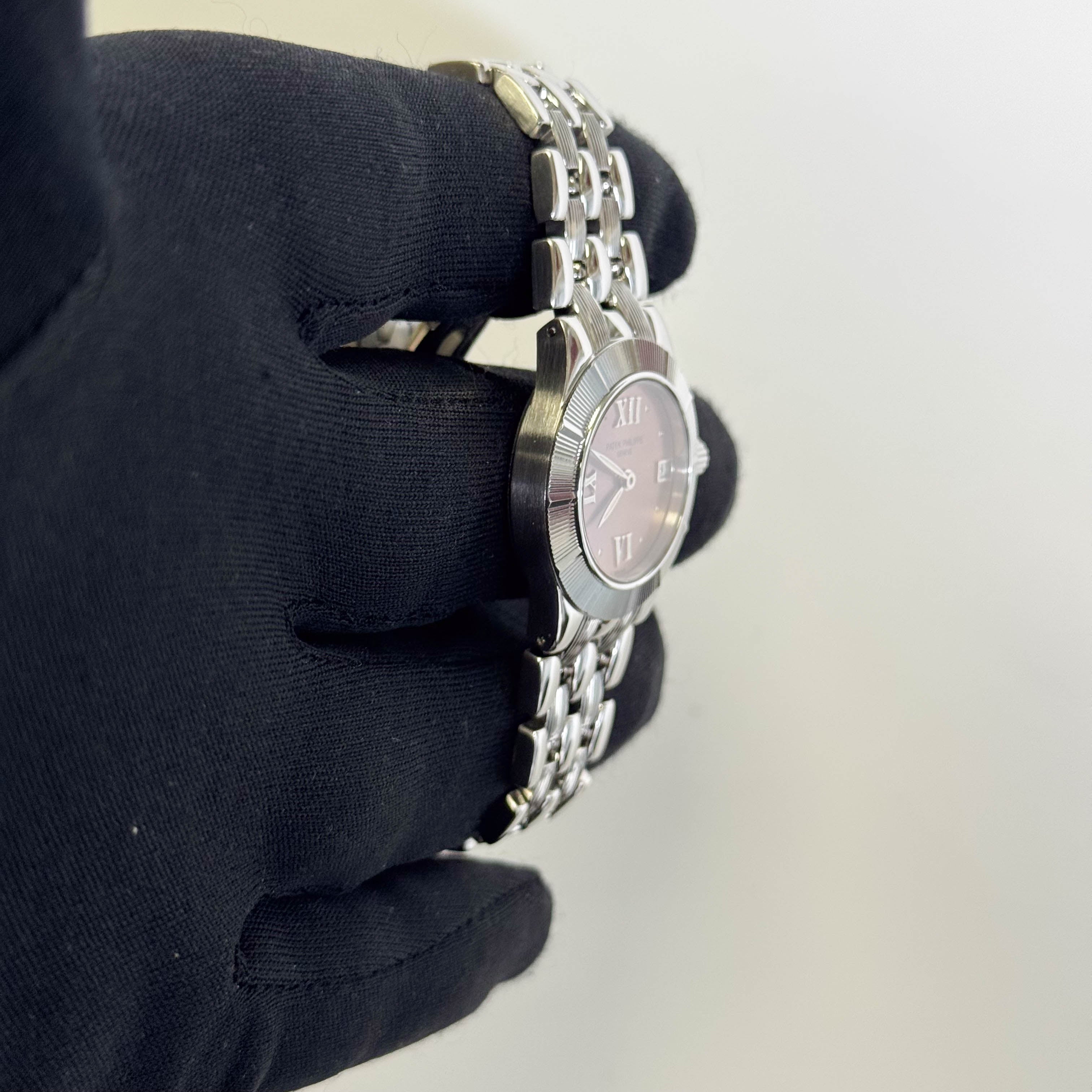 Patek Philippe Neptune 28mm Salmon Dial Watch Ref# 4880/1A-001