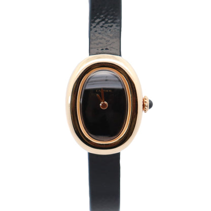 Cartier Baignoire 18.7mm Black Dial Watch Ref# WGBA0040 - Happy Jewelers Fine Jewelry Lifetime Warranty