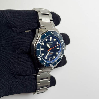 Tag Heuer Aquaracer 42mm Stainless Steel Blue Dial Watch Ref# WBP5111.BA0013 - Happy Jewelers Fine Jewelry Lifetime Warranty
