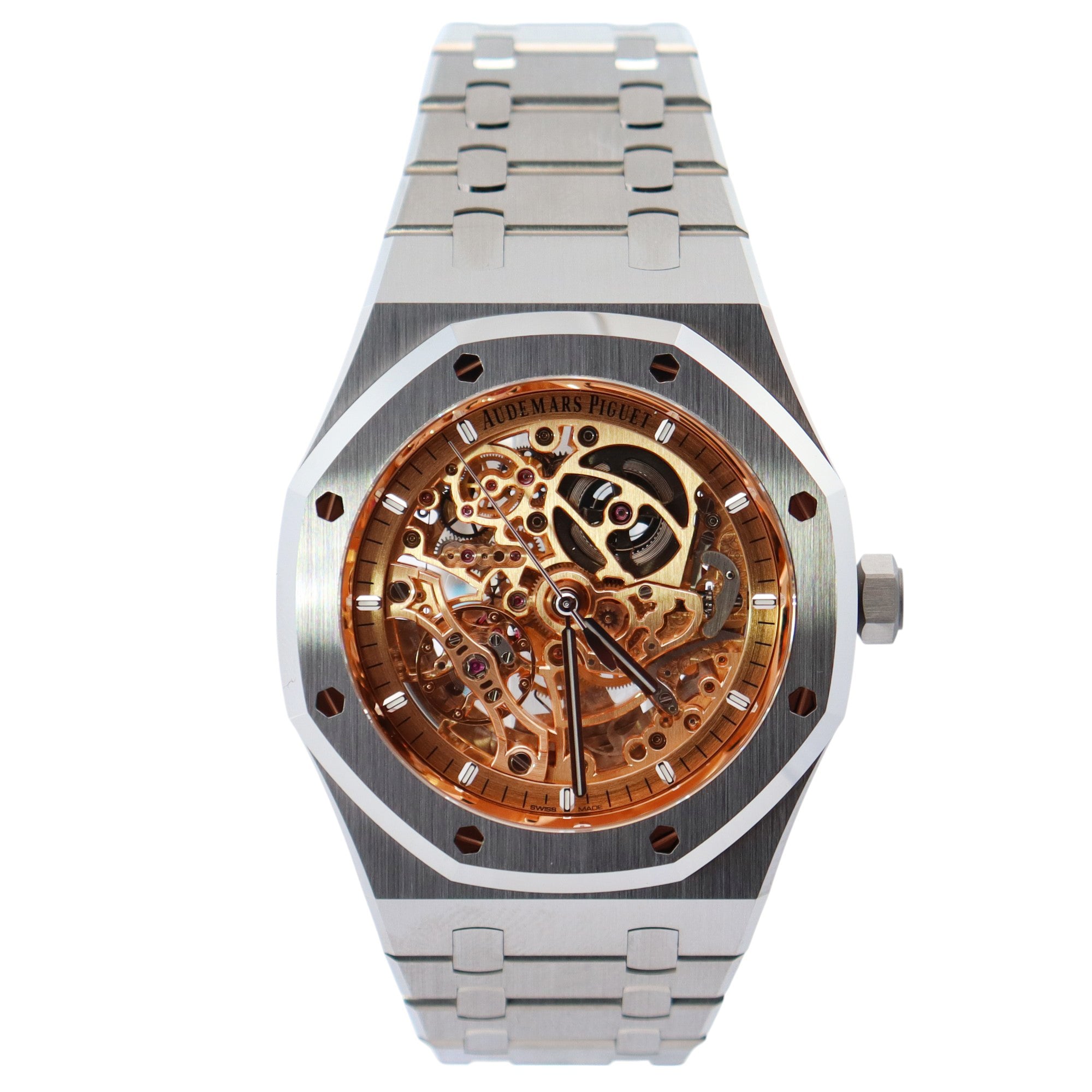 Audemars Piguet Offshore 41mm Openwork Dial Watch Ref# 15407ST.OO.1220ST.02 - Happy Jewelers Fine Jewelry Lifetime Warranty