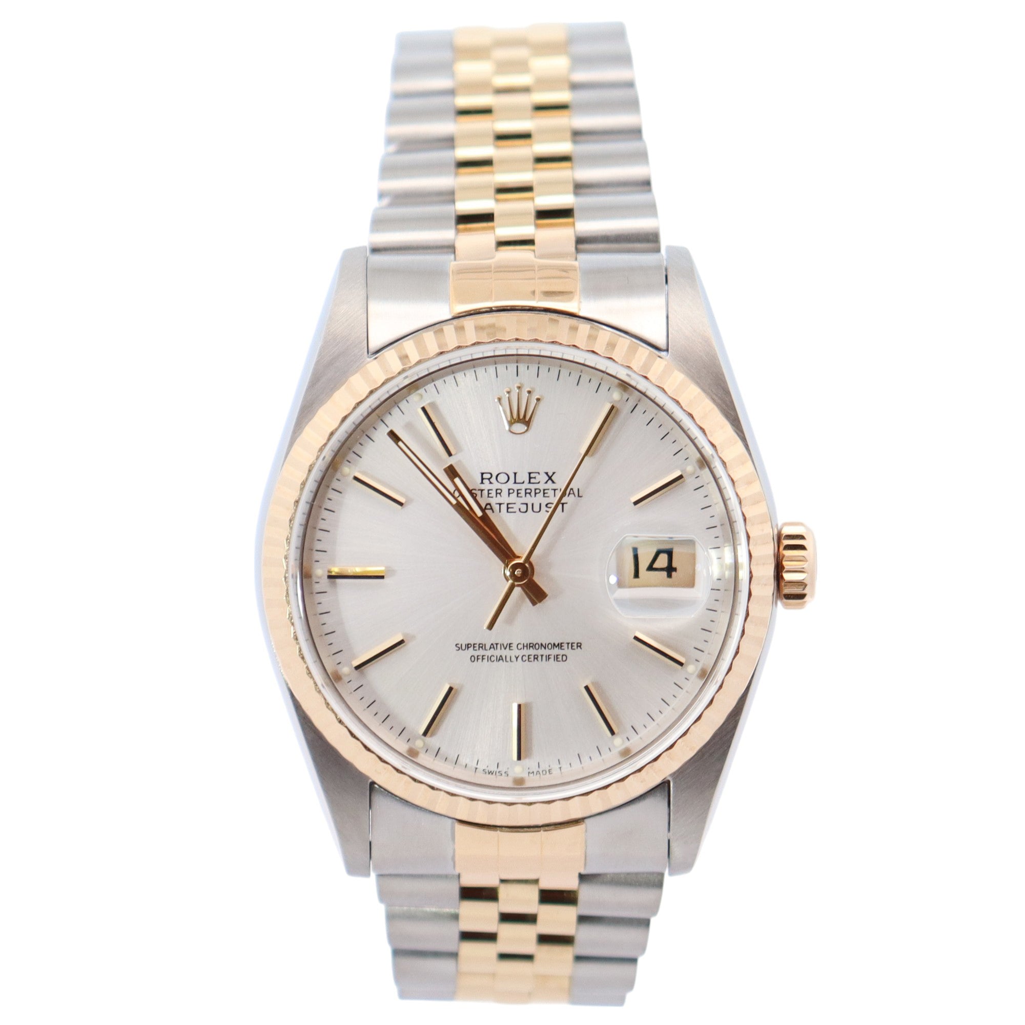 Rolex Datejust 36mm Silver Dial Watch Ref# 16233 - Happy Jewelers Fine Jewelry Lifetime Warranty