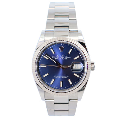 Rolex Datejust 36mm Blue Dial Watch Ref# 126234 - Happy Jewelers Fine Jewelry Lifetime Warranty