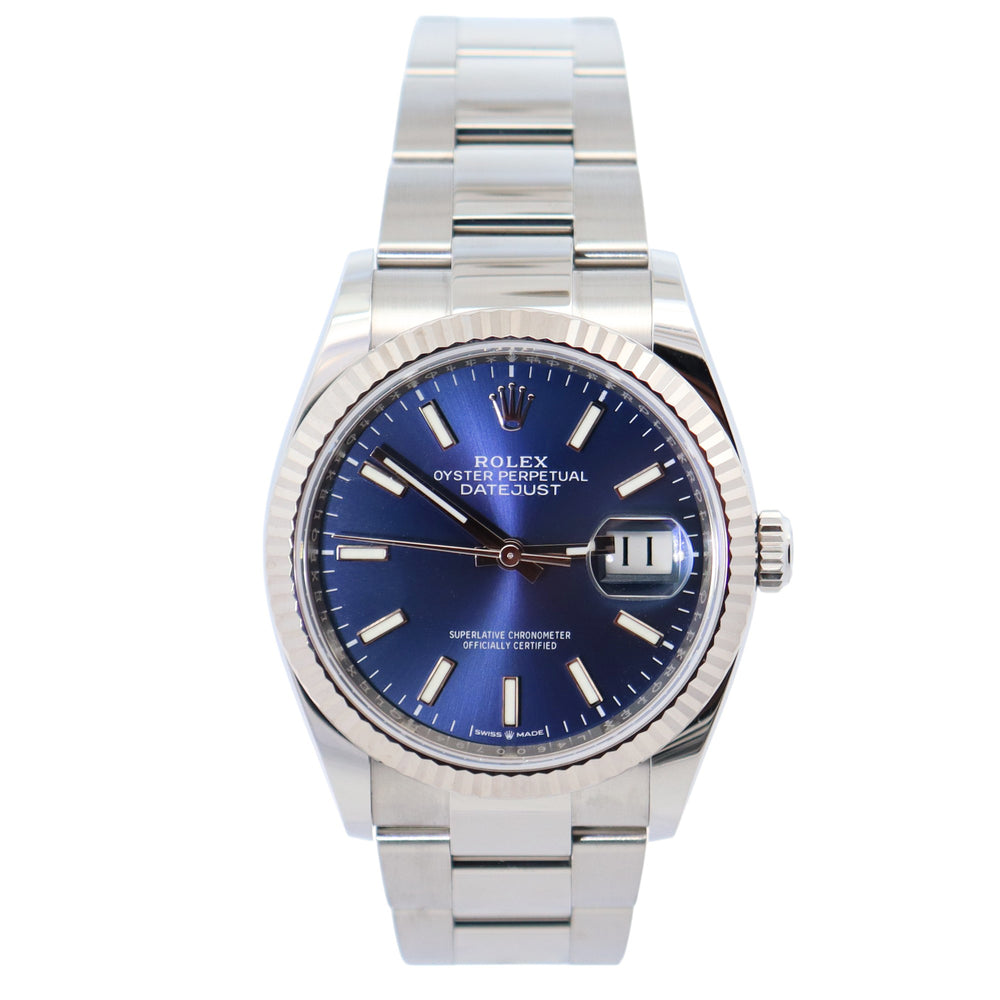 Rolex Datejust 36mm Blue Dial Watch Ref# 126234