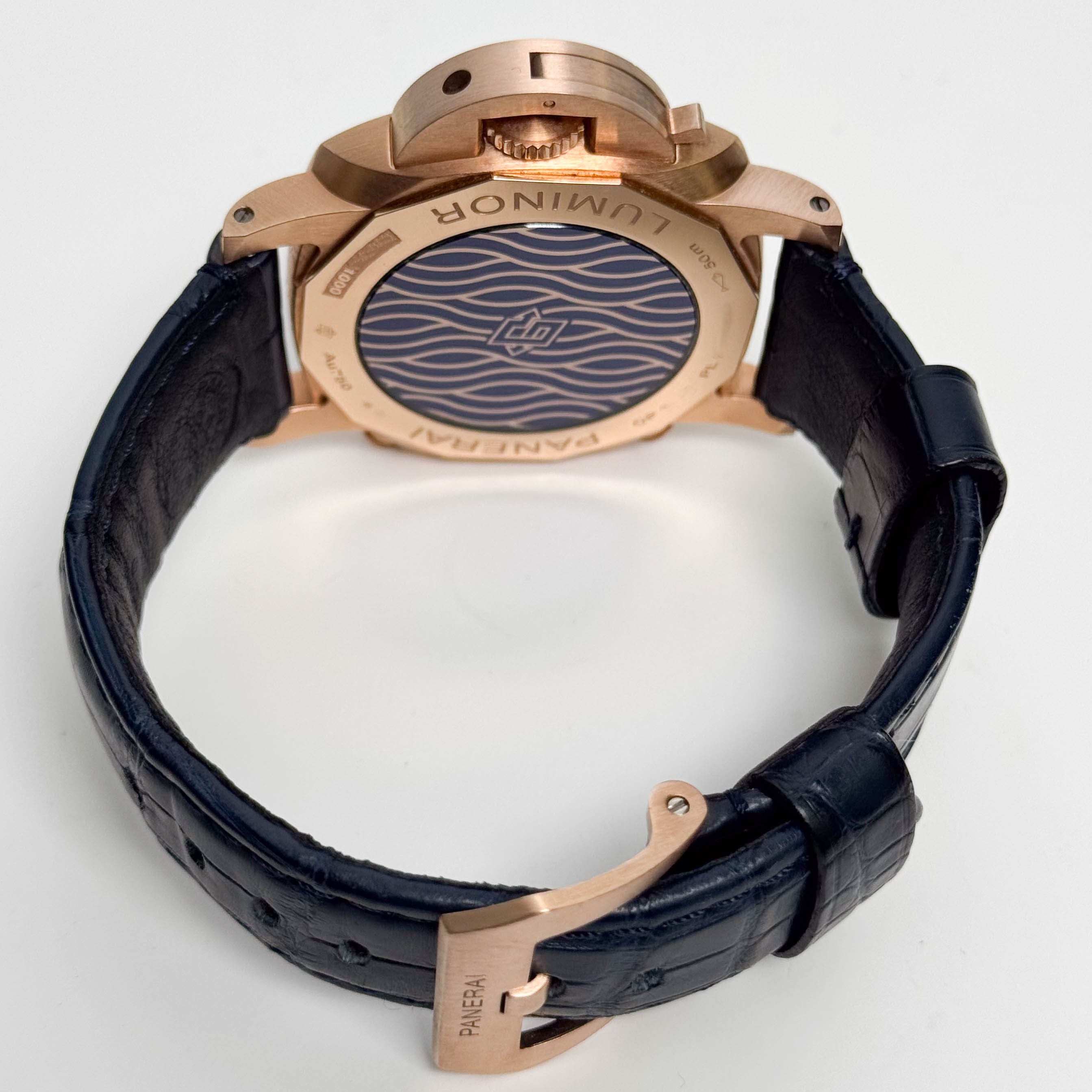 Panerai Luminor Chrono 44mm Blue Dial Watch Ref# PAM01111 - Happy Jewelers Fine Jewelry Lifetime Warranty