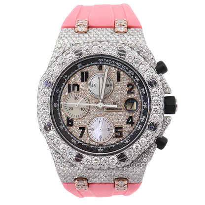 Audemars Piguet Royal Oak 42mm Pave Dial Watch - Happy Jewelers Fine Jewelry Lifetime Warranty