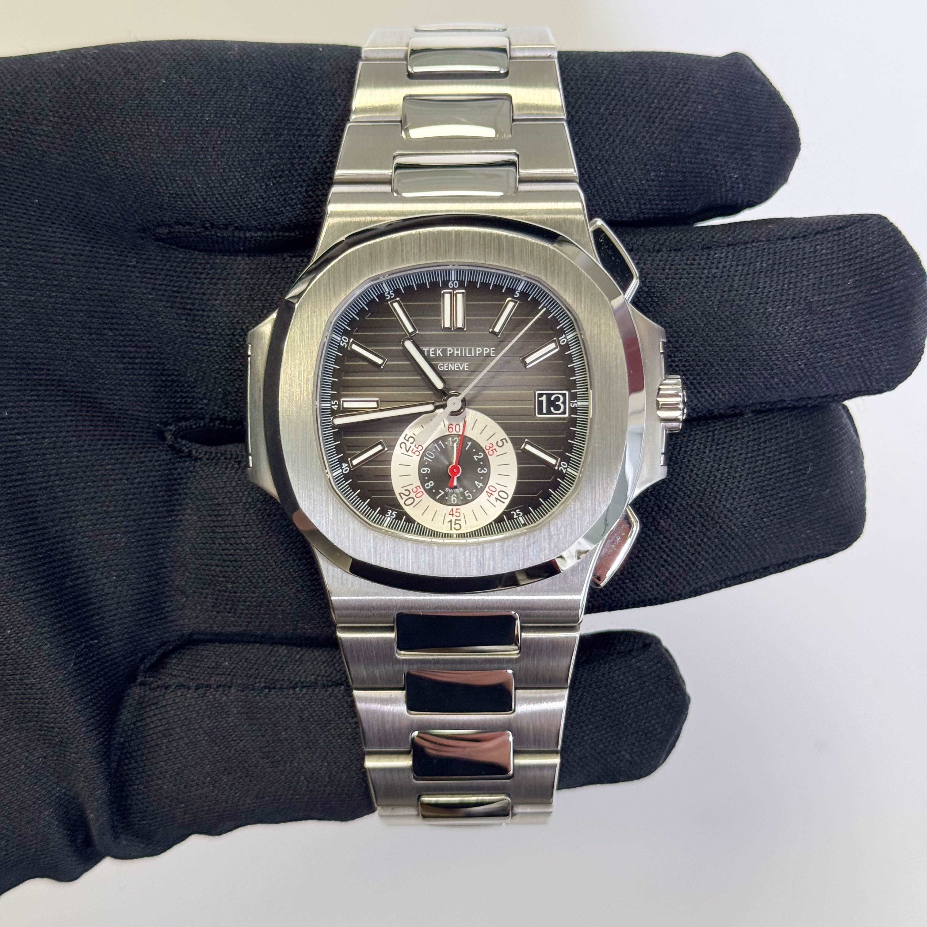 Patek Philippe Nautilus 40.5mm Black Dial Watch Ref# 5980/1A-014 - Happy Jewelers Fine Jewelry Lifetime Warranty
