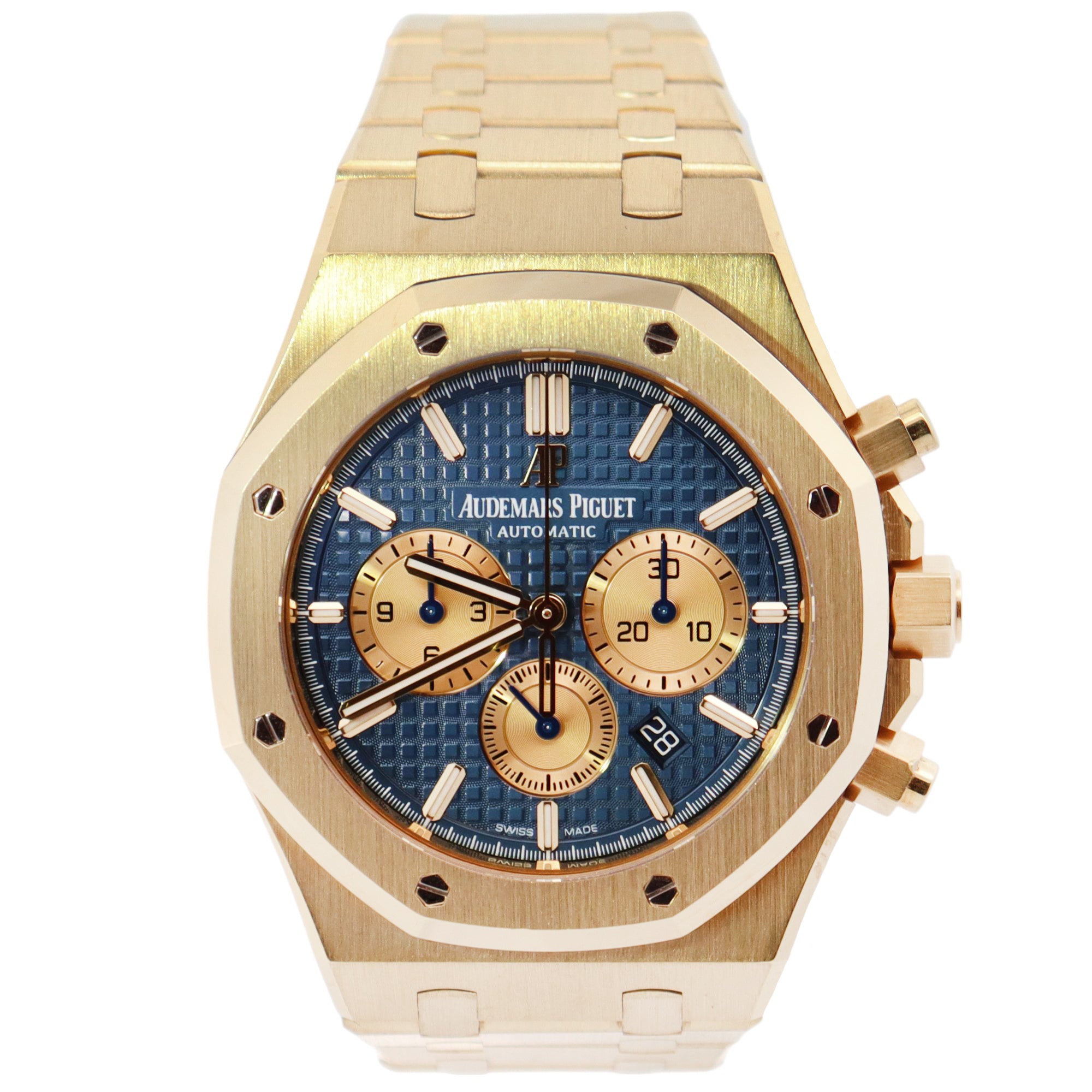 Audemars Piguet Royal Oak 41mm Blue Dial Watch Ref# 26331BA.OO.1220BA.01 - Happy Jewelers Fine Jewelry Lifetime Warranty