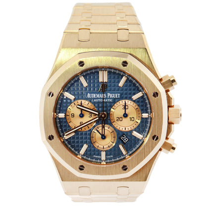 Audemars Piguet Royal Oak 41mm Blue Dial Watch Ref# 26331BA.OO.1220BA.01 - Happy Jewelers Fine Jewelry Lifetime Warranty