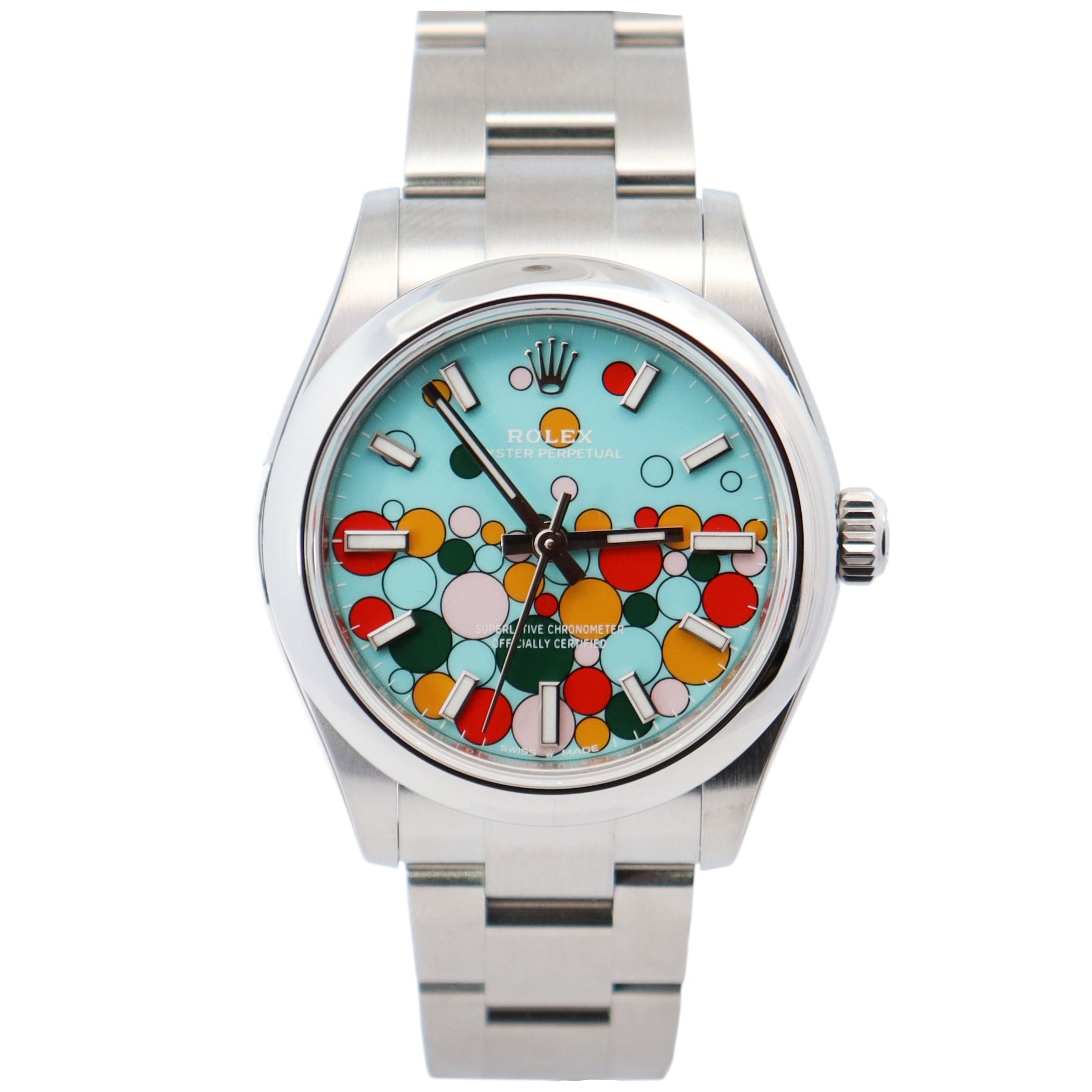 Rolex Oyster Perpetual 31mm Celebration Dial Watch Ref# 277200 - Happy Jewelers Fine Jewelry Lifetime Warranty