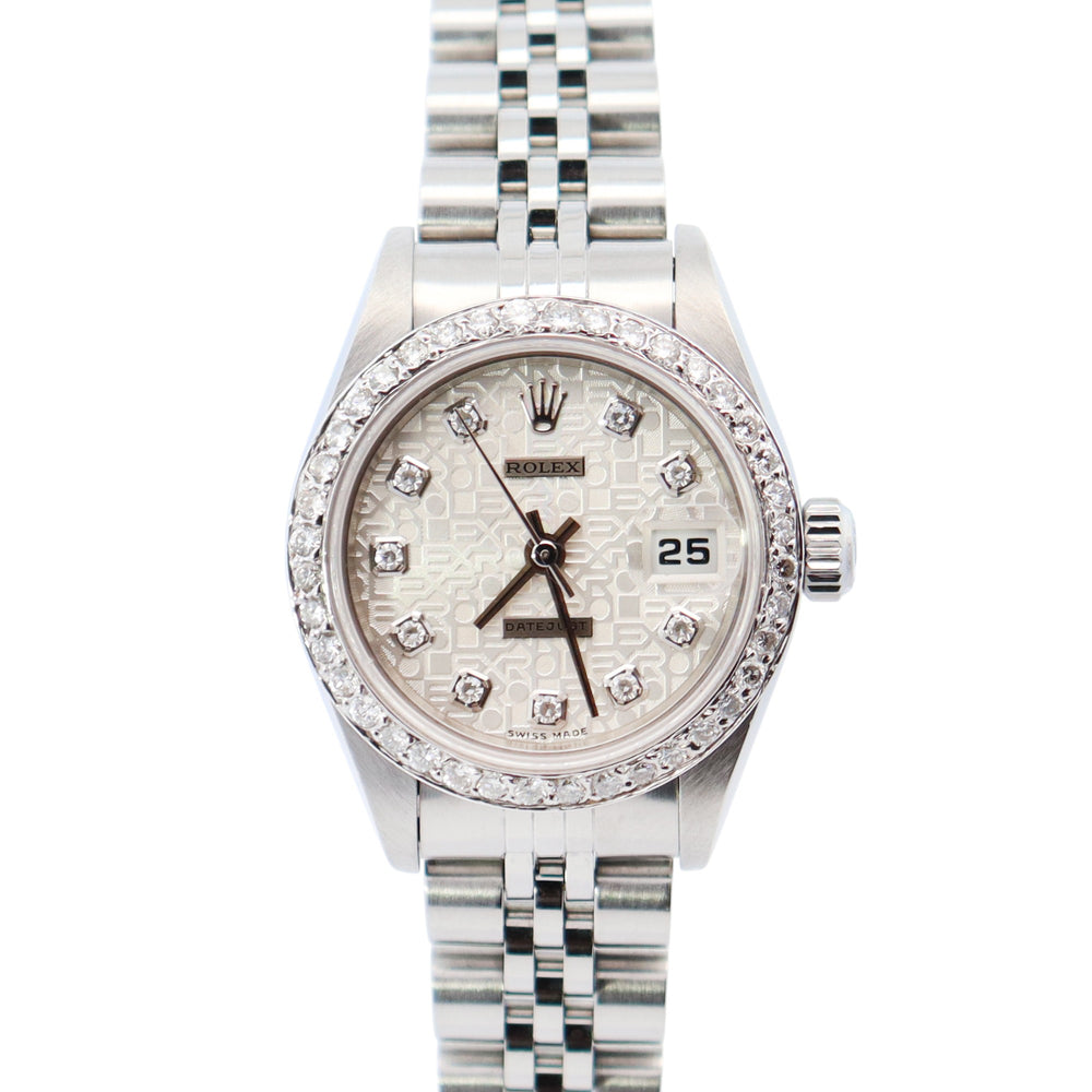 Rolex Datejust 26mm Silver Dial Watch Ref# 69174
