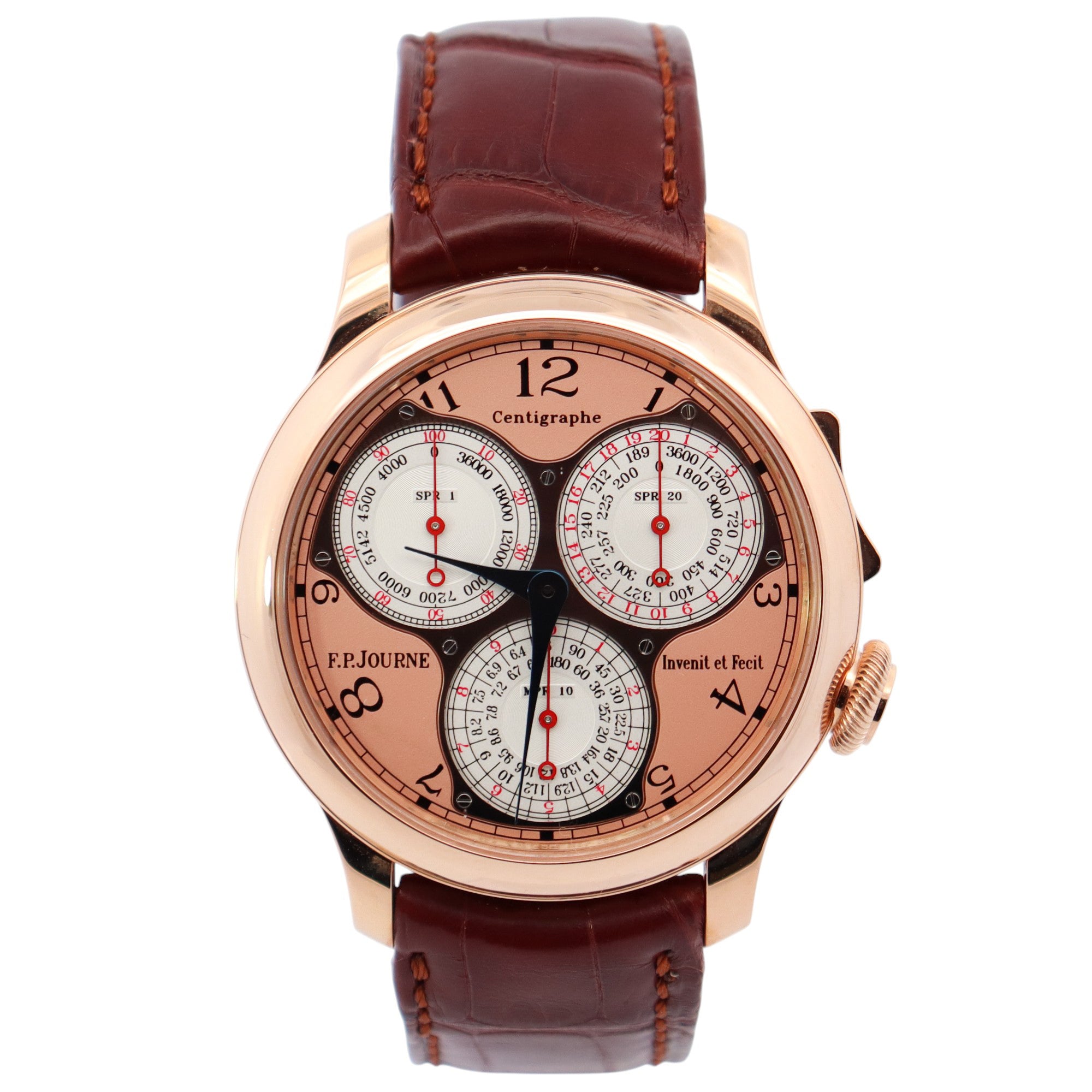F.P Journe Centigraphe 40mm Salmon Dial Watch Ref# CT - Happy Jewelers Fine Jewelry Lifetime Warranty