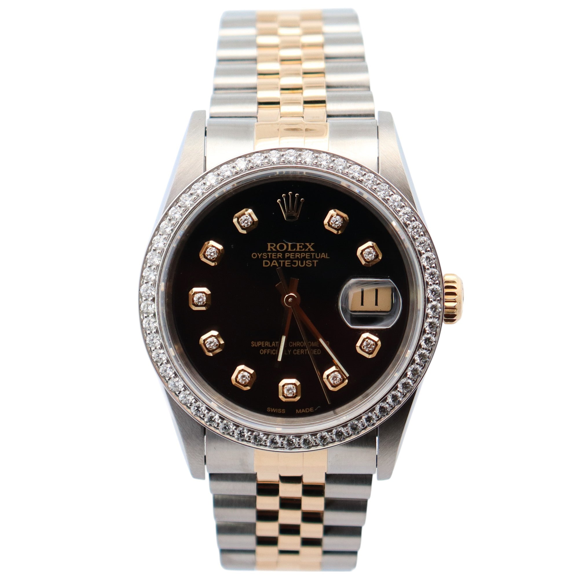 Rolex Datejust 36mm Black Dial Watch Ref# 16233 - Happy Jewelers Fine Jewelry Lifetime Warranty