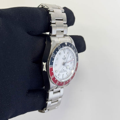 Tudor Black Bay GMT 41mm White Dial Watch Ref# 79830RB-0010 - Happy Jewelers Fine Jewelry Lifetime Warranty