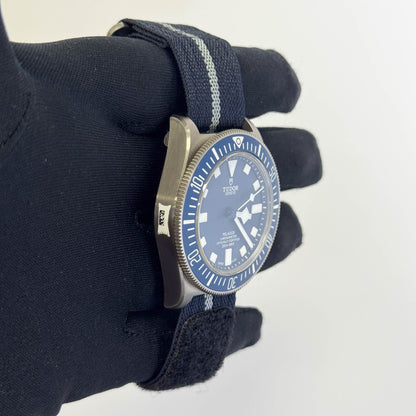 Tudor Pelagos FXD 42mm Blue Dial Watch Ref# 25707B/25-001 - Happy Jewelers Fine Jewelry Lifetime Warranty