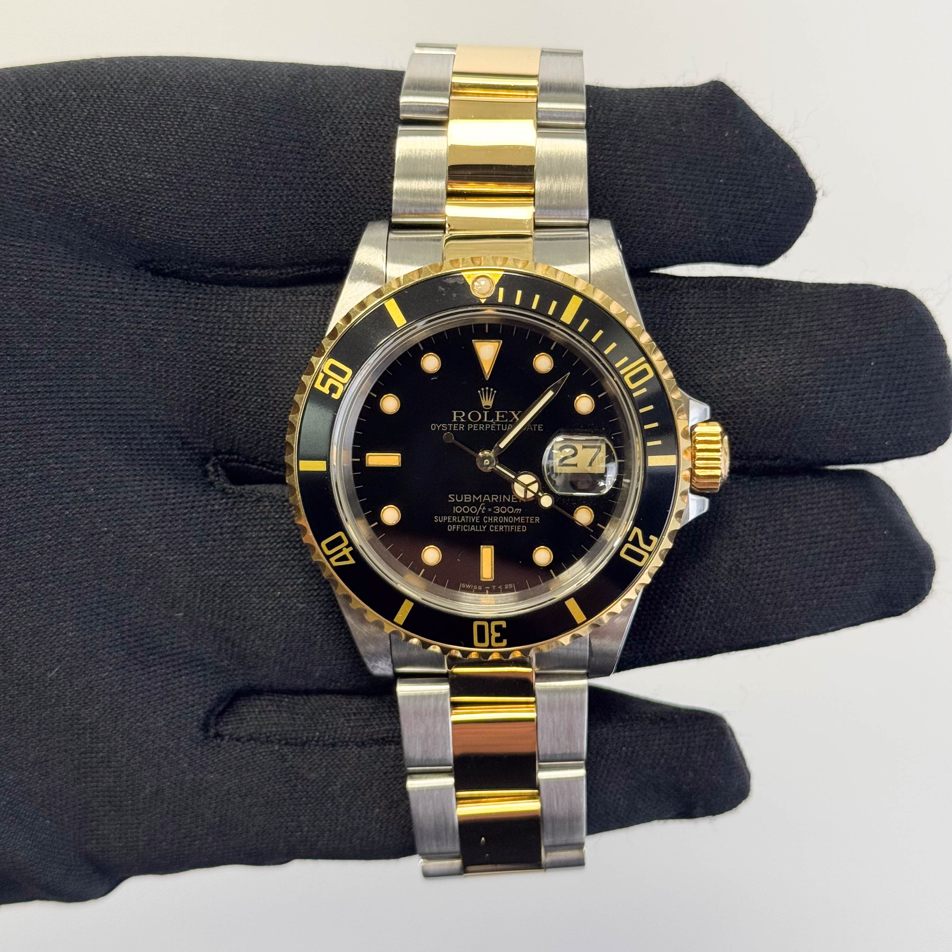 Rolex Submariner 40mm Black Dial Watch Ref# 16613 - Happy Jewelers Fine Jewelry Lifetime Warranty