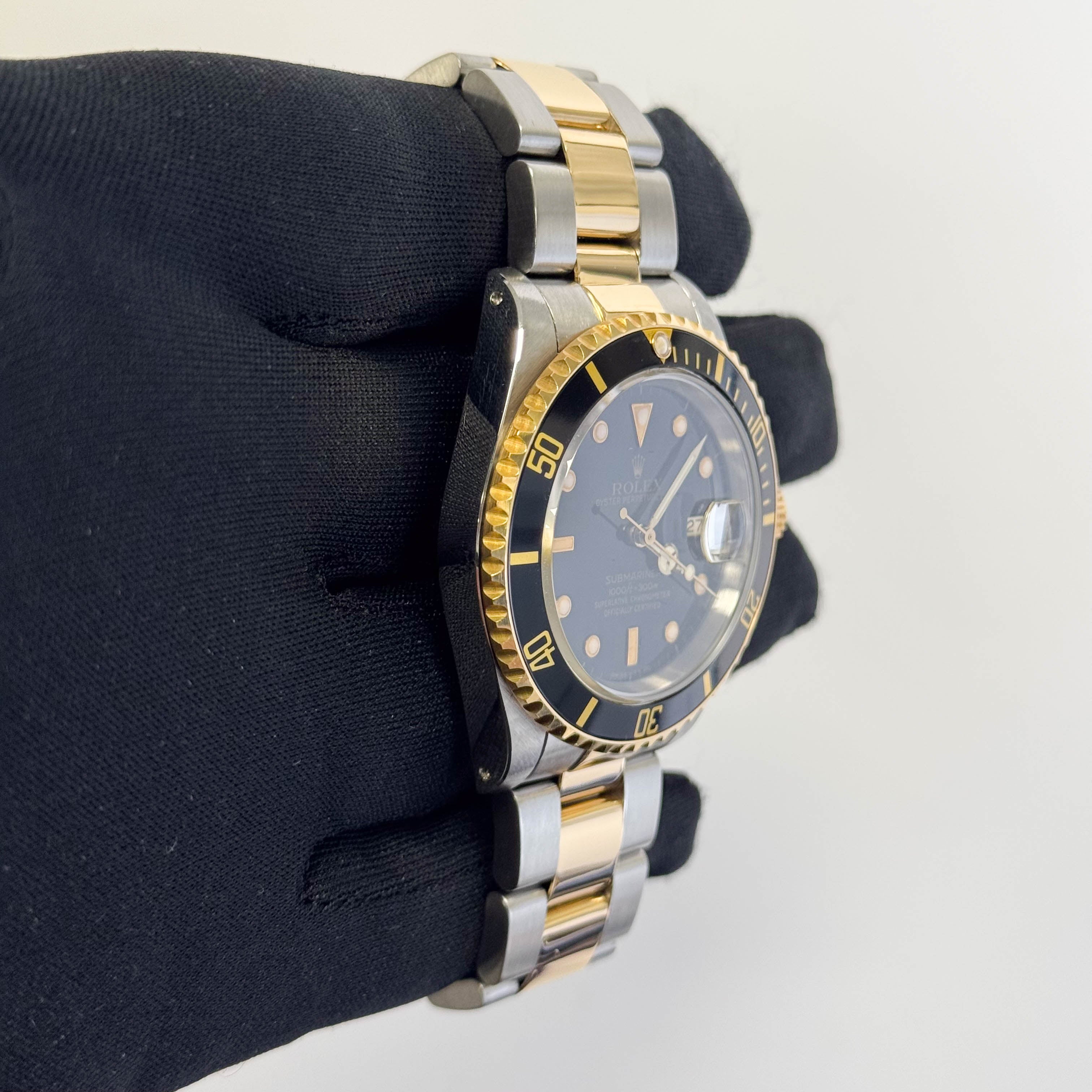 Rolex Submariner 40mm Black Dial Watch Ref# 16613 - Happy Jewelers Fine Jewelry Lifetime Warranty