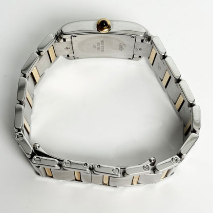 Cartier Tank Stainless Steel 25mm White Roman Dial Watch Ref# W51006Q4 - Happy Jewelers Fine Jewelry Lifetime Warranty