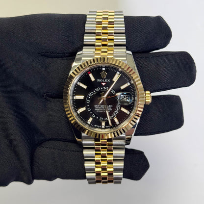 Rolex Sky-Dweller 42mm Black Dial Watch Ref# 336933 - Happy Jewelers Fine Jewelry Lifetime Warranty