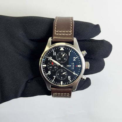 IWC Pilot 43mm Black Dial Watch Ref# IW377701