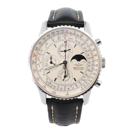 Breitling Navitimer 42mm Silver Dial Watch Ref# A19340 - Happy Jewelers Fine Jewelry Lifetime Warranty