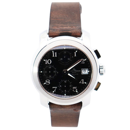 Baume & Mercier Capeland 39mm Black Dial Watch Ref# MV045216 - Happy Jewelers Fine Jewelry Lifetime Warranty