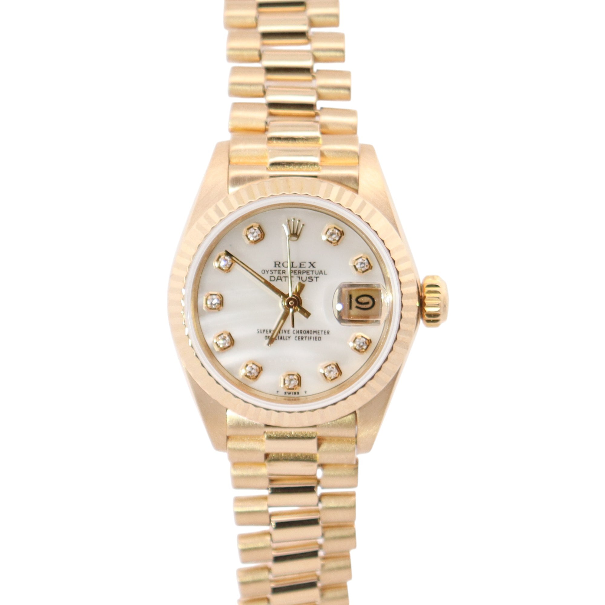 Rolex Datejust 26mm MOP Dial Watch Ref# 6927 - Happy Jewelers Fine Jewelry Lifetime Warranty