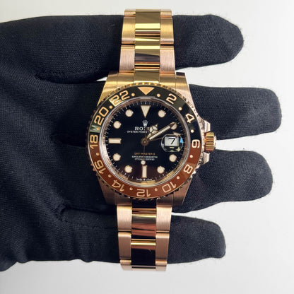 Rolex GMT-Master II Rootbeer 40mm Black Dial Watch Ref# 126715CHNR - Happy Jewelers Fine Jewelry Lifetime Warranty