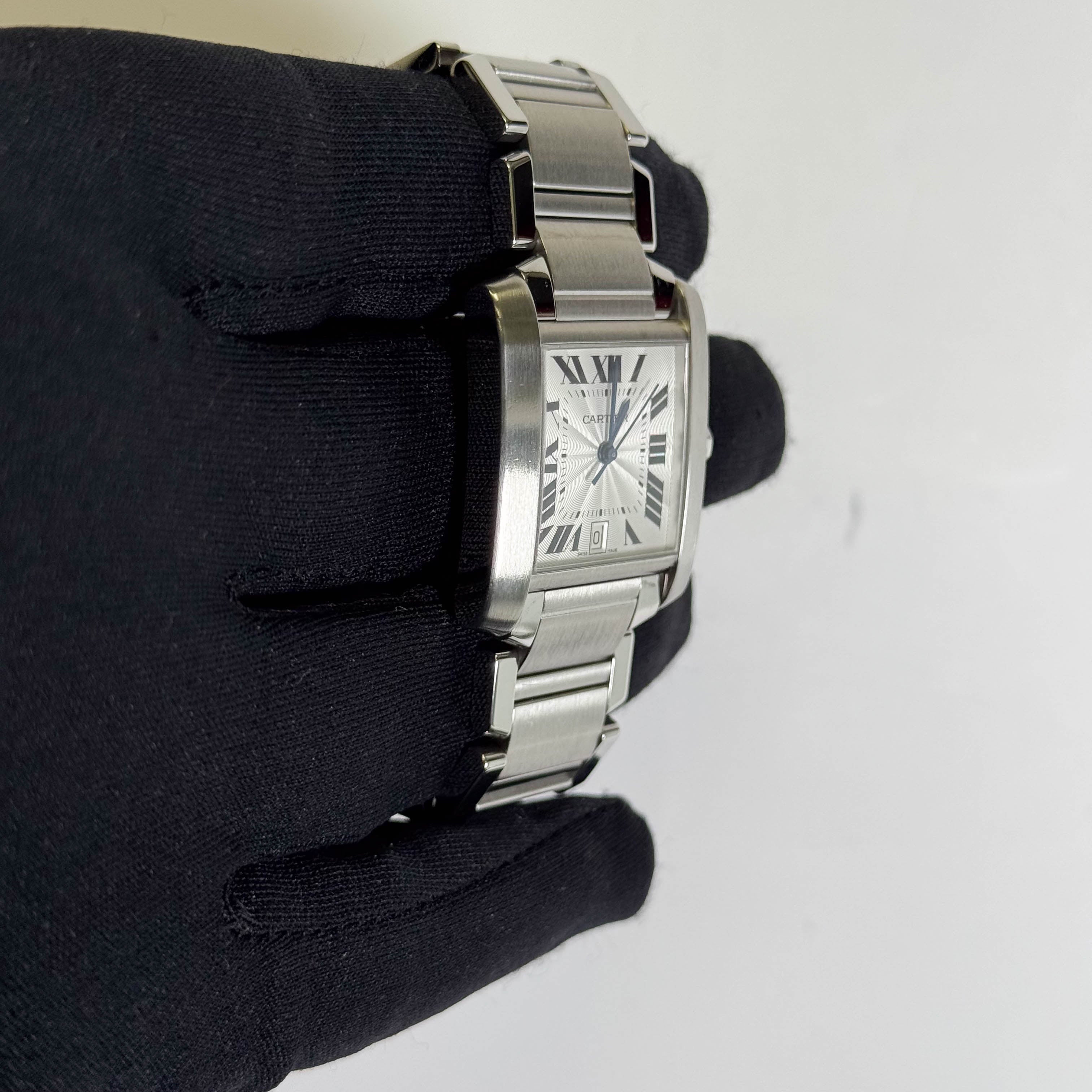 Cartier Tank 28mm White Dial Watch Ref# WA51002Q3
