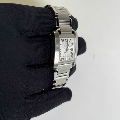 Cartier Tank 28mm White Dial Watch Ref# WA51002Q3