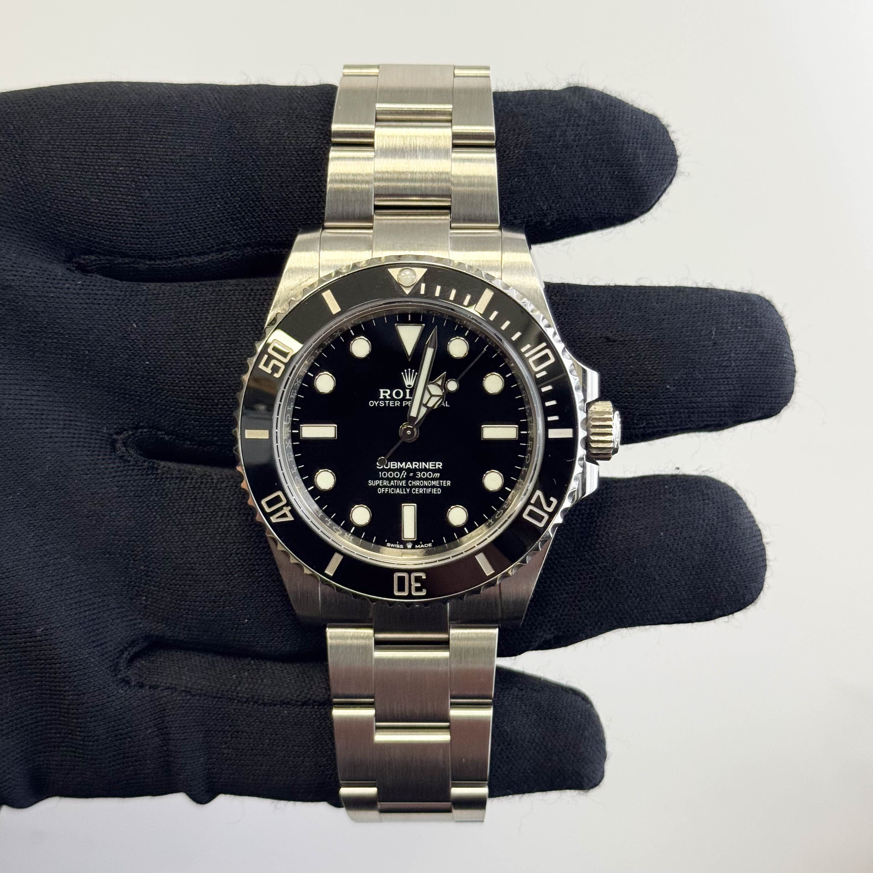 Rolex Submariner 41mm Black Dial Watch Ref# 124060 - Happy Jewelers Fine Jewelry Lifetime Warranty