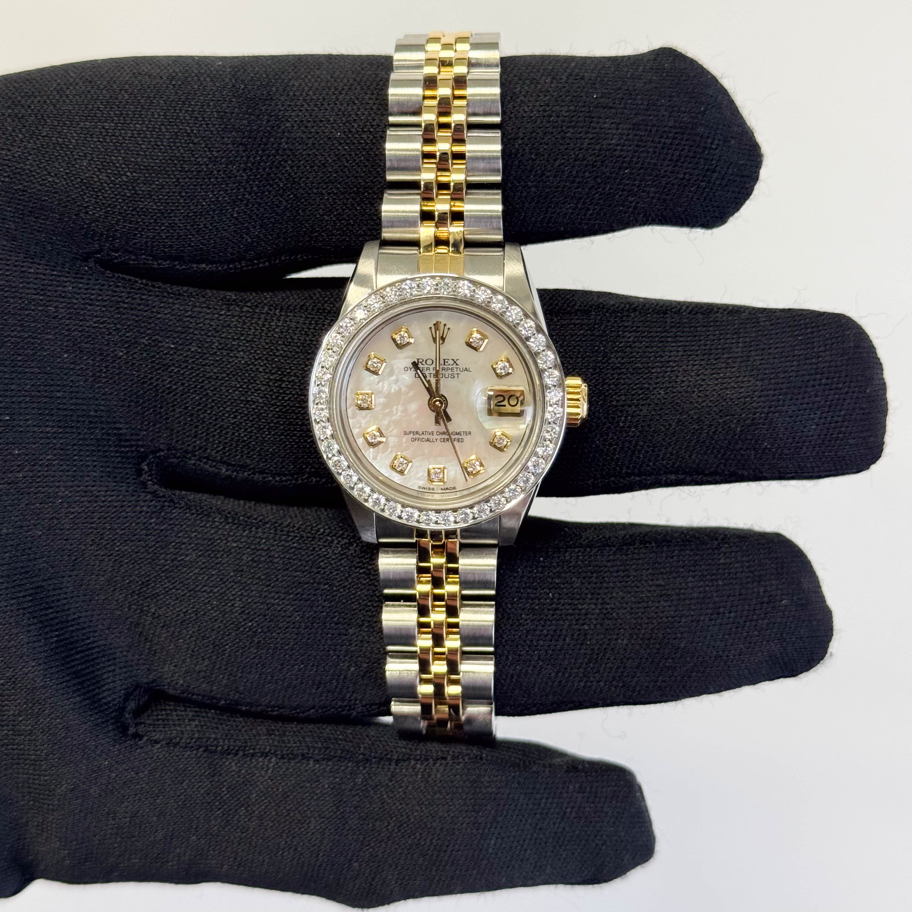 Rolex Datejust 26mm MOP Dial Watch Ref# 69173 - Happy Jewelers Fine Jewelry Lifetime Warranty