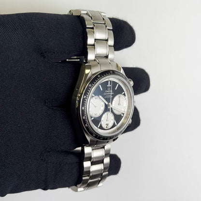 Omega Speedmaster Racing Stainless Steel 40mm Black Chronograph Dial Watch Ref# 326.30.40.50.01.002 - Happy Jewelers Fine Jewelry Lifetime Warranty