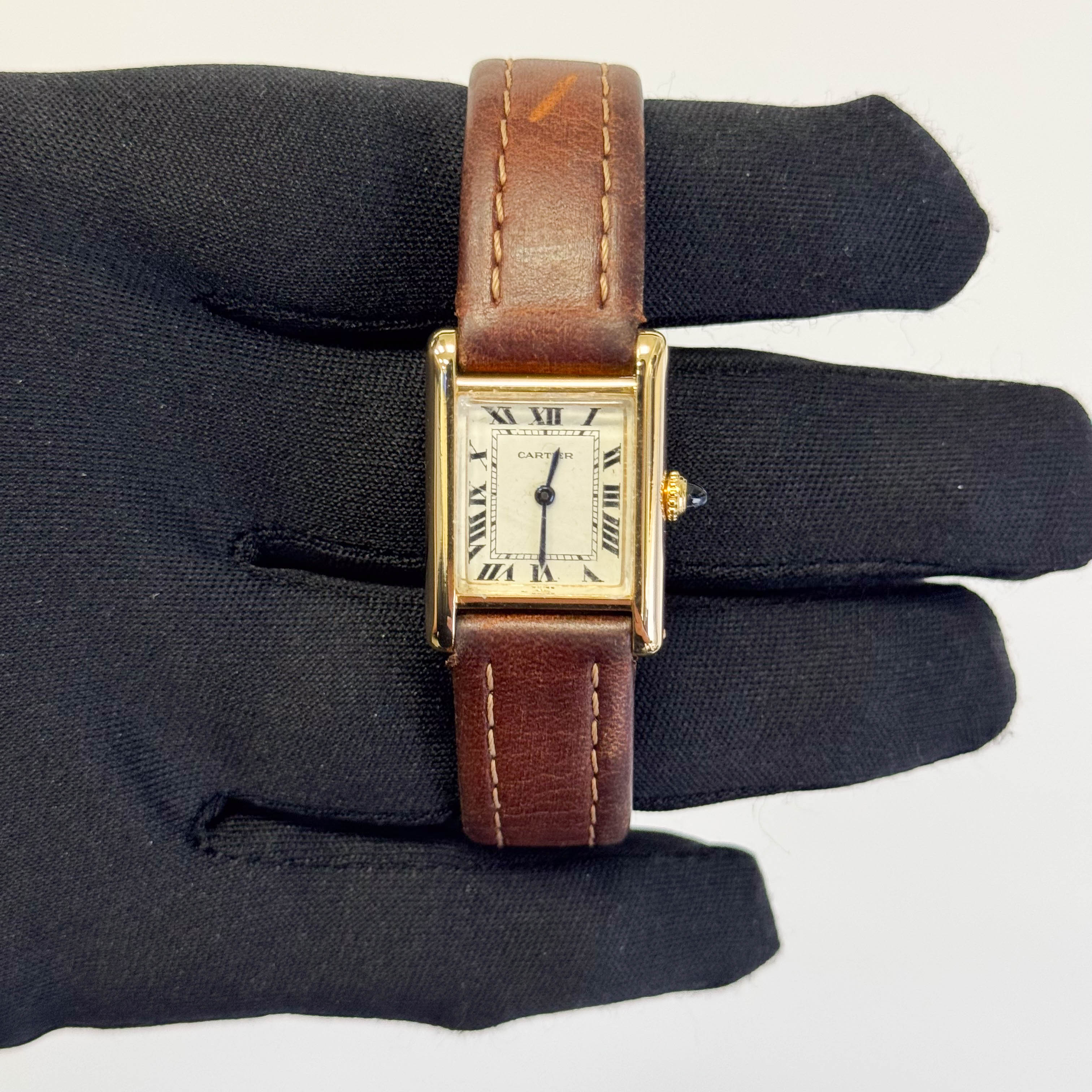 Cartier Tank Small 27mm White Dial Watch Ref# TANK - Happy Jewelers Fine Jewelry Lifetime Warranty