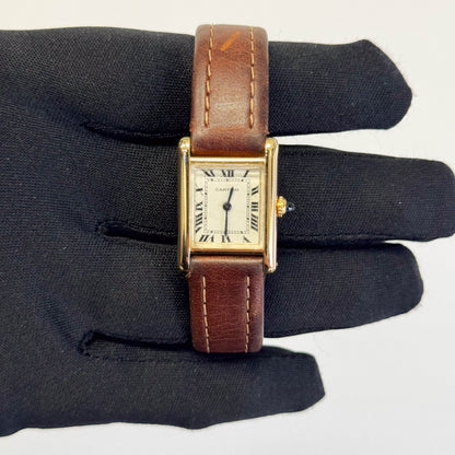Cartier Tank Small 27mm White Dial Watch Ref# TANK - Happy Jewelers Fine Jewelry Lifetime Warranty