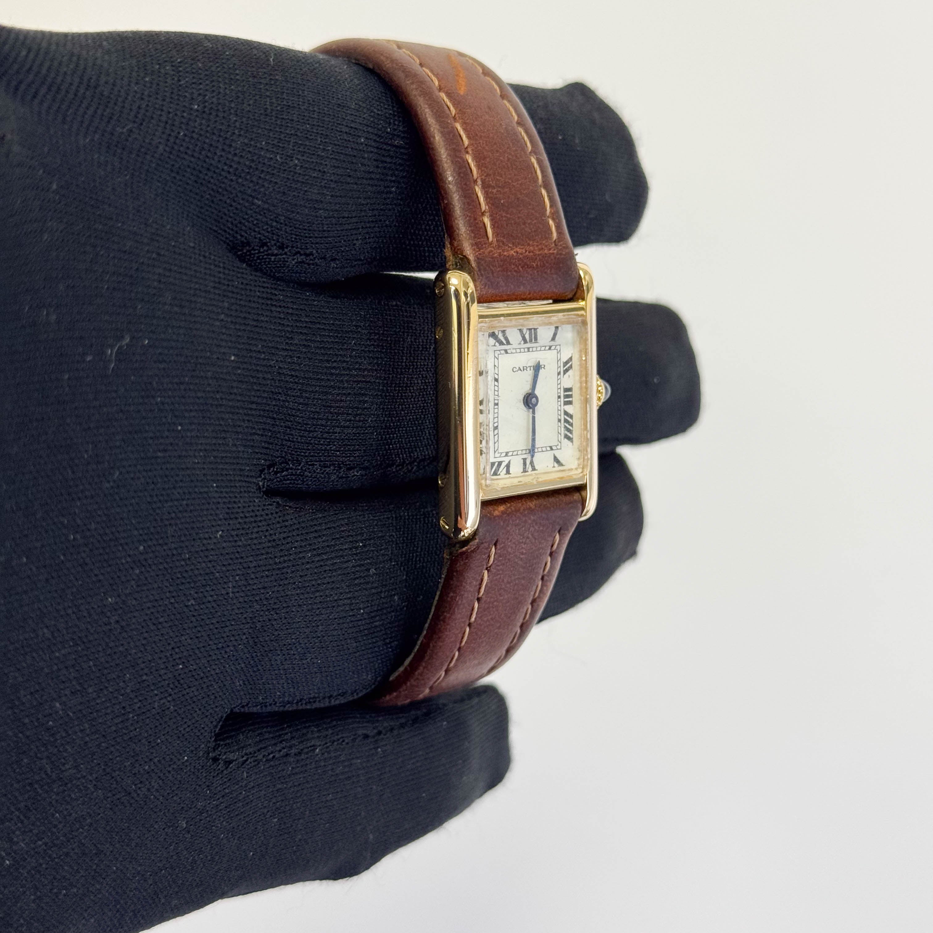 Cartier Tank Small 27mm White Dial Watch Ref# TANK - Happy Jewelers Fine Jewelry Lifetime Warranty