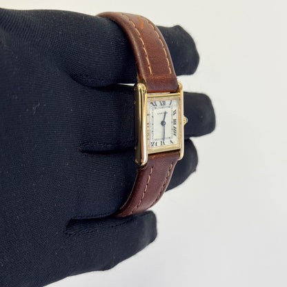 Cartier Tank Small 27mm White Dial Watch Ref# TANK - Happy Jewelers Fine Jewelry Lifetime Warranty