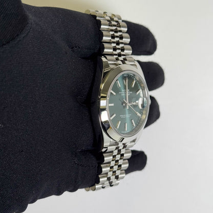 Rolex Datejust 41mm Green Dial Watch Ref# 126300 - Happy Jewelers Fine Jewelry Lifetime Warranty