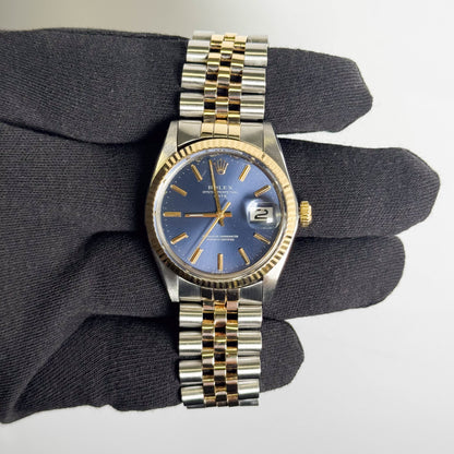 Rolex Oyster Perpetual Date 34mm Purple Dial Watch Ref# 1501