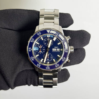IWC Aquatimer Chronograph 44mm Blue Dial Watch Ref# IW376710
