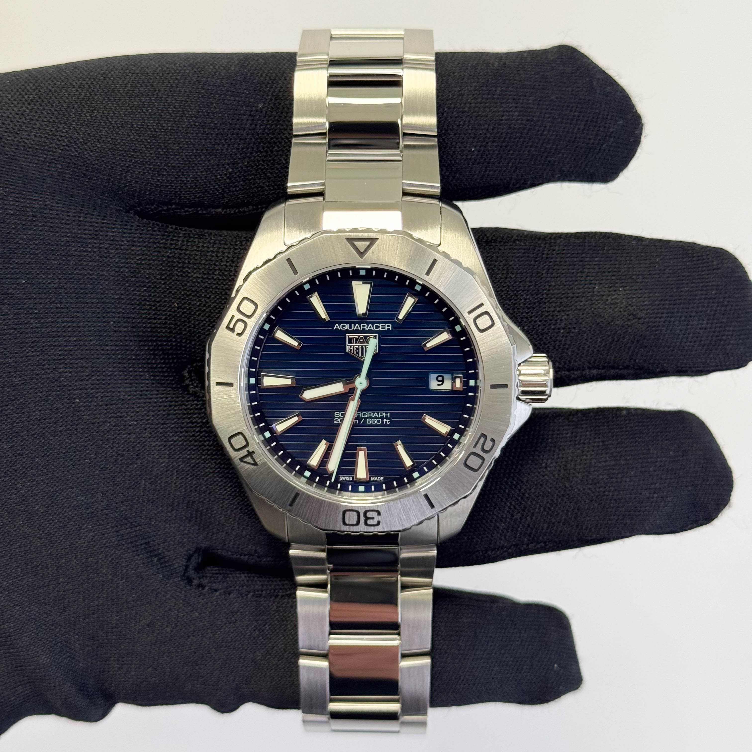 Tag Heuer Aquaracer 40mm Blue Dial Watch Ref# WBP1113.BA0000