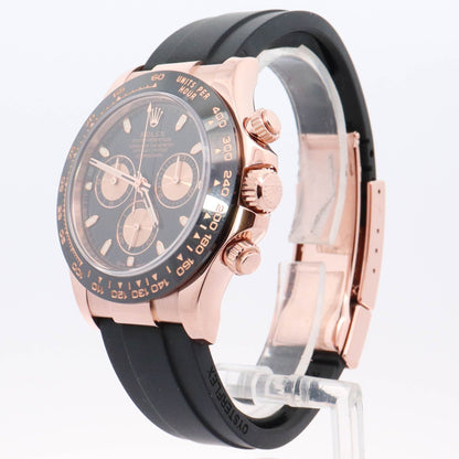 Rolex Daytona Rose Gold 40mm Black Chronograph Dial Watch Reference#: 116515LN - Happy Jewelers Fine Jewelry Lifetime Warranty