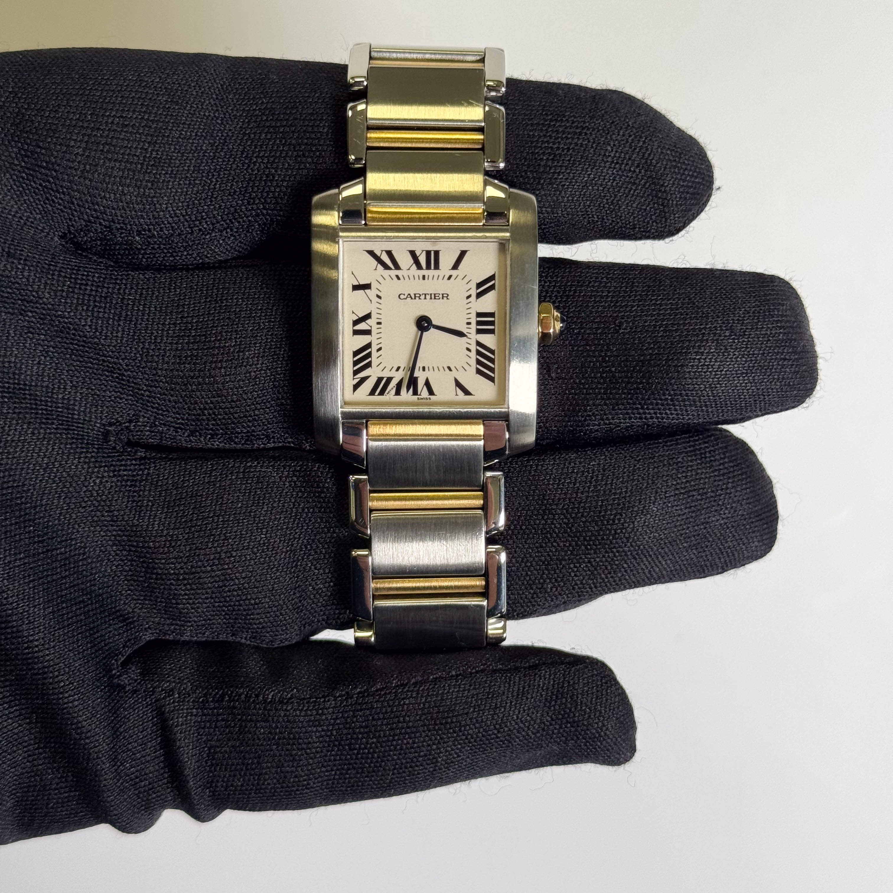 Cartier Tank 25mm White Dial Watch Ref# W51006Q4