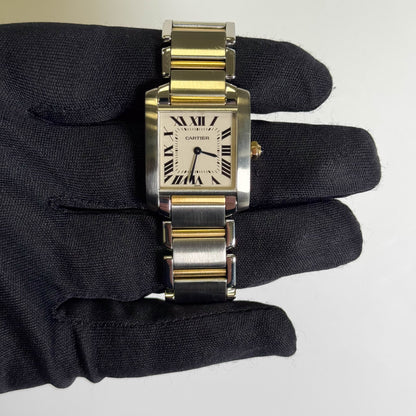 Cartier Tank 25mm White Dial Watch Ref# W51006Q4