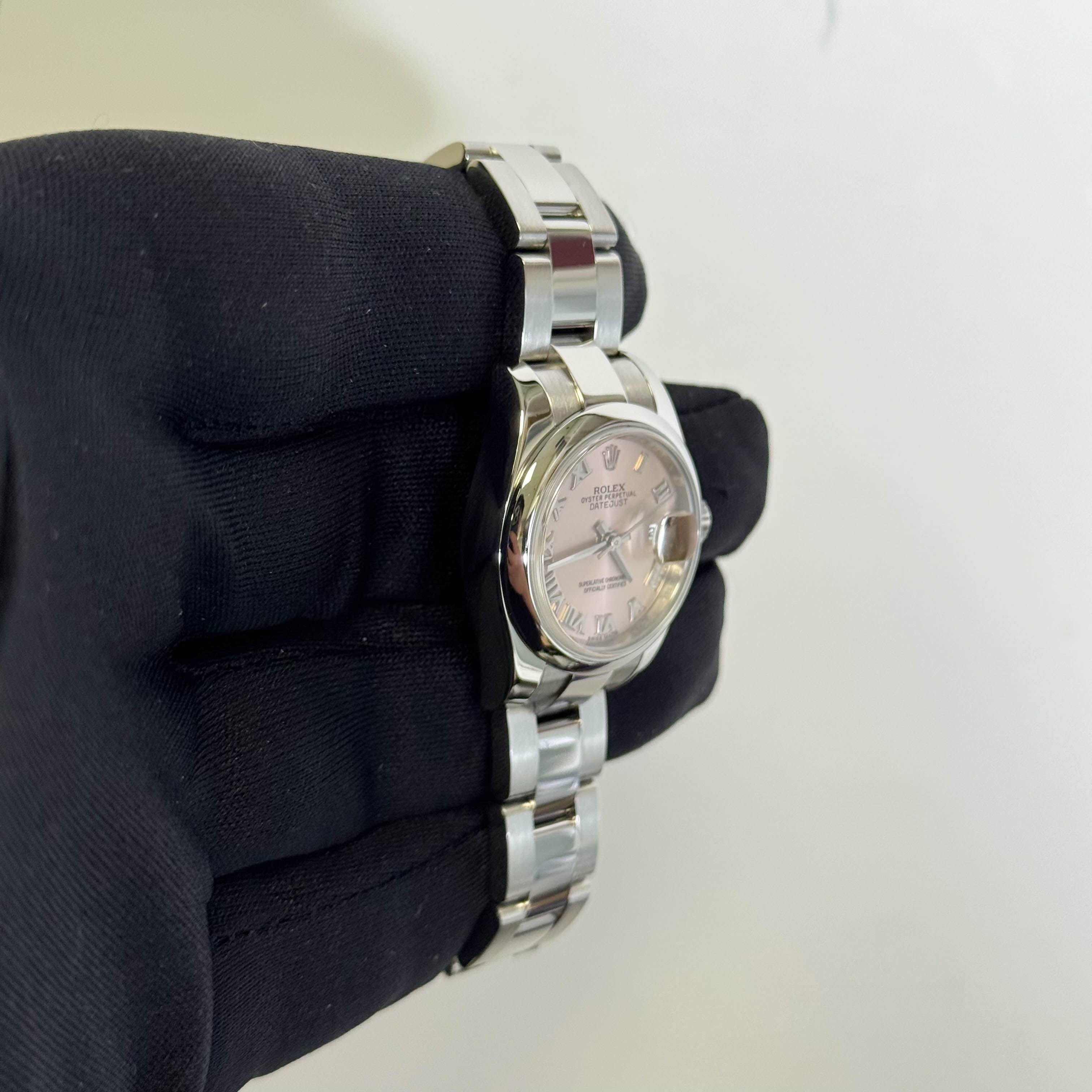 Rolex Datejust 26mm Pink Dial Watch Ref# 179160 - Happy Jewelers Fine Jewelry Lifetime Warranty